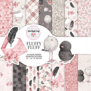 Kit Digital Fluffy Fluff Papéis