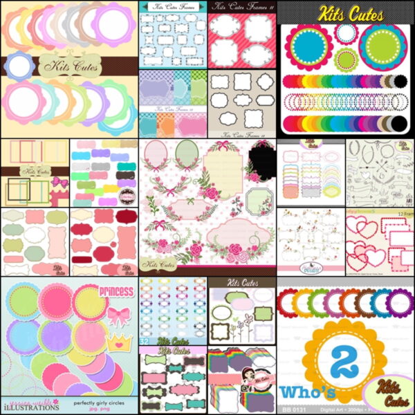 Kit Digital Frames, tags e banners - Imagem 2