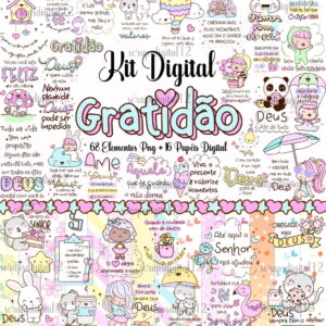 Kit Digital Frases Cristãs - Gratidão