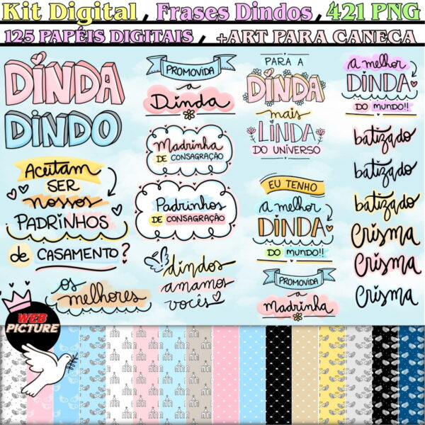 Kit Digital Frases Dindos