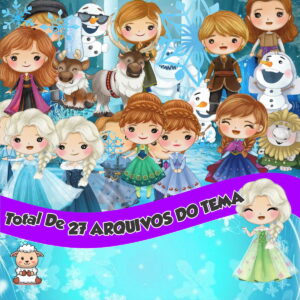 Kit Digital Frozen Aquarela 01 Png