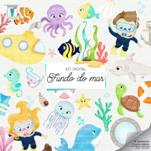 KIT DIGITAL - FUNDO DO MAR