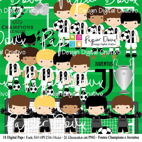 Kit Digital Futebol Juventus - Imagem 2