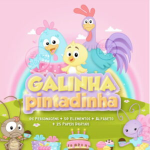 Kit Digital Galinha Pintadinha Candy