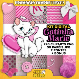 Kit Digital Gatinha Marie