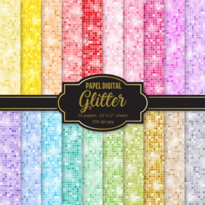KIT DIGITAL GLITTER, AQUARELA E SONHO
