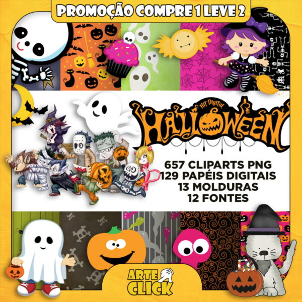 Kit Digital Halloween (dia das Bruxas)