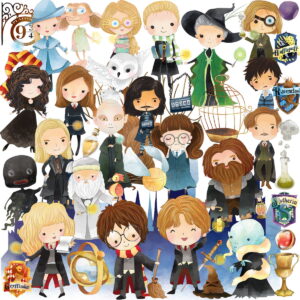 Kit Digital Harry Potter Aquarela
