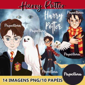 Kit Digital Harry Potter Aquarela