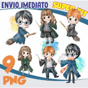 Kit Digital Harry Potter Aquarela