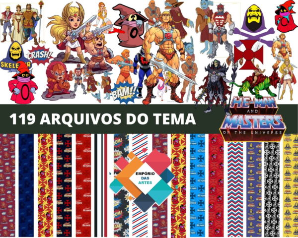 Kit Digital He-man Mestres do Universo