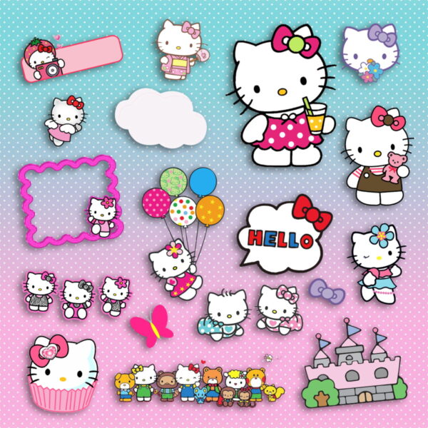 Kit Digital Hello Kitty - Imagem 2