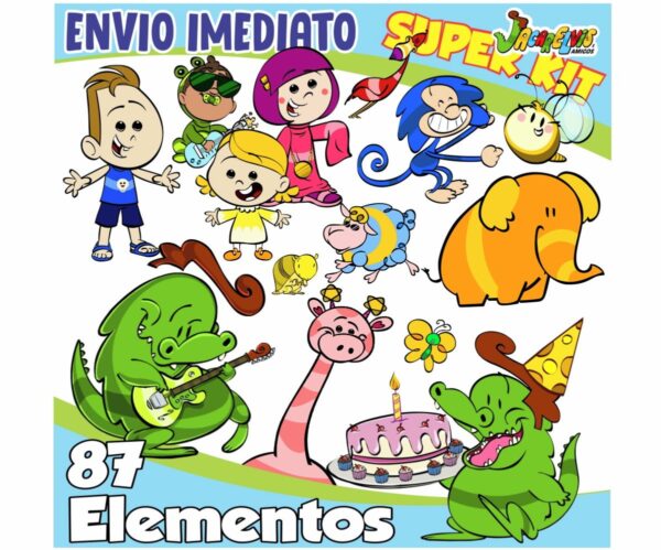 Kit Digital Jacarelvis e Amigos