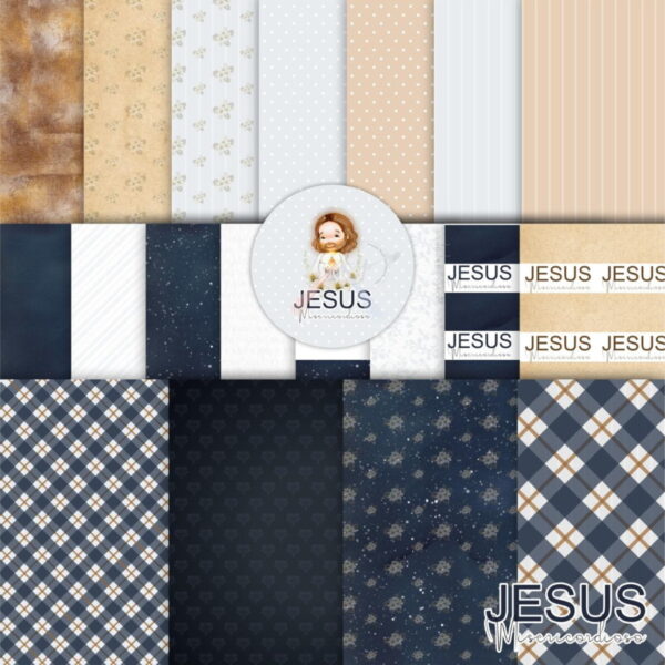 Kit Digital Jesus Misericordioso-aquarelado/+20kits Cod:9941 - Image 2