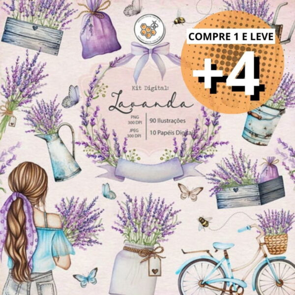 Kit Digital Lavanda Aquarela - Image 4