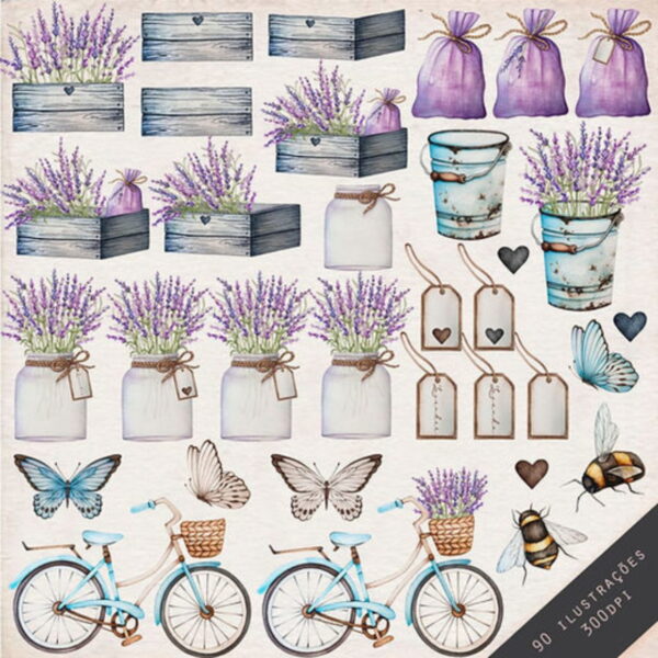 Kit Digital Lavanda Aquarela - Image 3