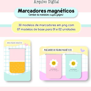 Kit Digital Marcadores de Página Magnéticos