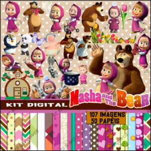 Kit Digital Masha e o Urso