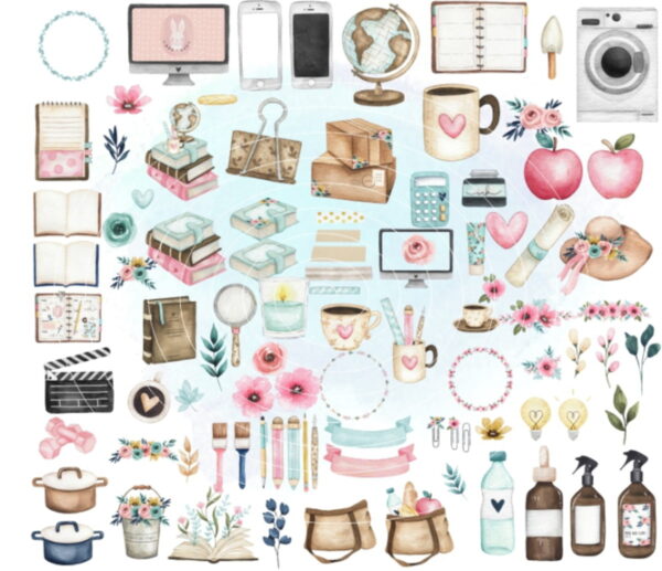 Kit Digital - Meus Planos Aquarela (cod. 0249) - Image 2