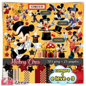 Kit Digital Mickey Circo