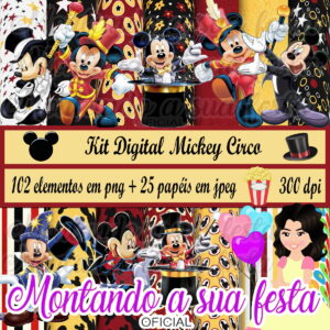 Kit Digital Mickey Circo