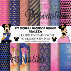 KIT DIGITAL MICKEY E MINNIE REALEZA