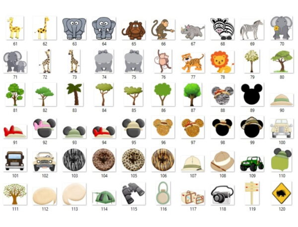 Kit Digital Mickey Safari - Imagem 3