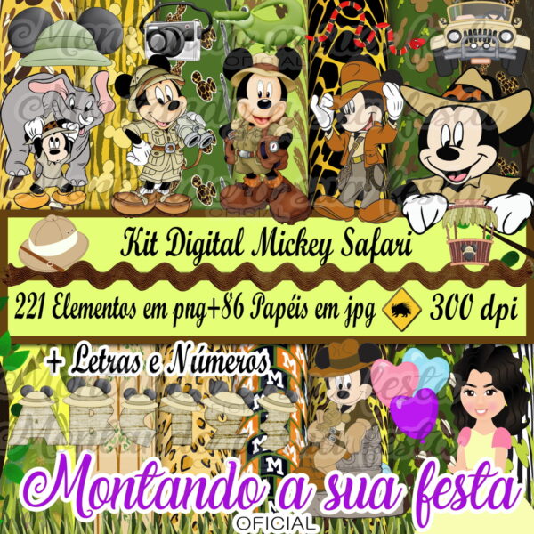 Kit Digital Mickey Safari