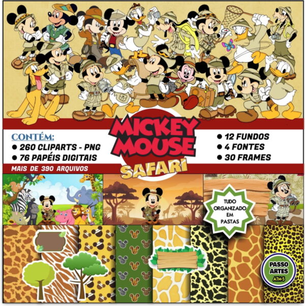 Kit Digital MICKEY SAFARI