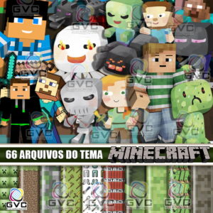 Kit Digital Minecraft Aquarela