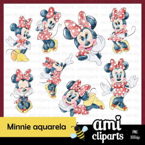 Kit digital Minnie Aquarela
