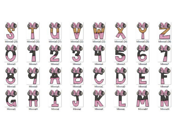 Kit Digital - Minnie Aquarela Glitter - Image 3