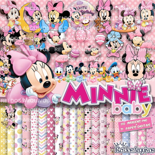 Kit digital Minnie Baby