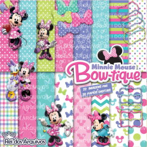 Kit digital Minnie Boutique Rosa