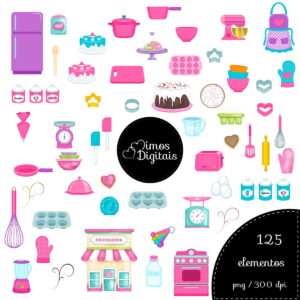 Kit Digital Minnie Confeiteira