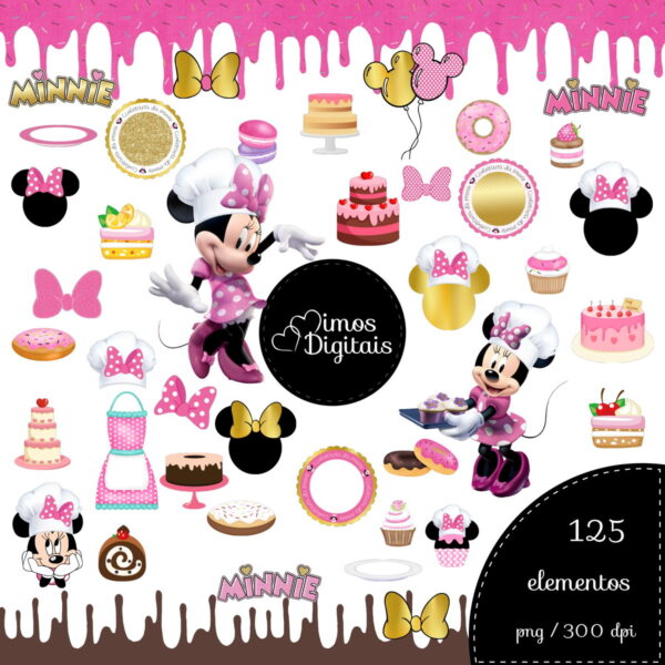 Kit Digital Minnie Confeiteira - Imagem 2