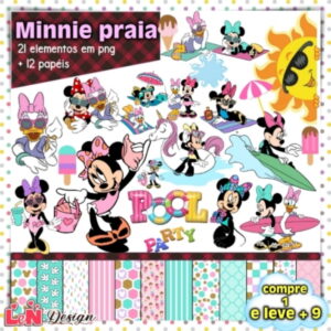 Kit Digital Minnie Praia
