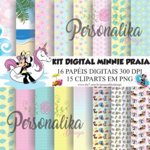 KIT DIGITAL MINNIE PRAIA