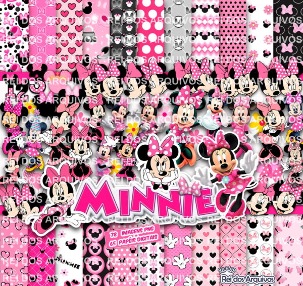 Kit digital Minnie Rosa