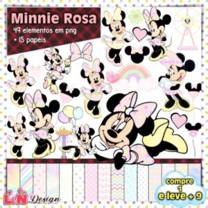 Kit Digital Minnie Rosa