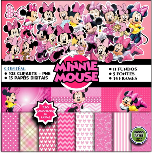 Kit Digital MINNIE ROSA