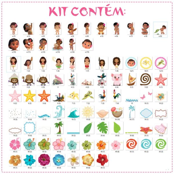 Kit digital Moana Baby - Imagem 2