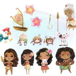 Kit Digital - Moana Aquarela (cod. 0013)
