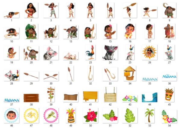 Kit Digital Moana - Imagem 2