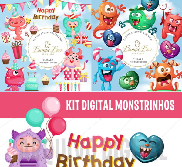 KIT DIGITAL MONSTRINHOS