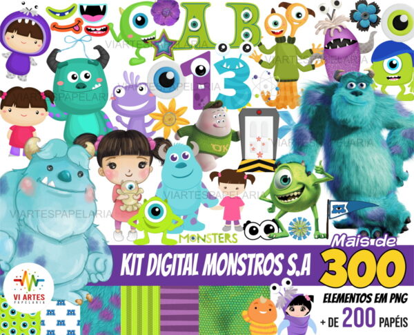 KIT DIGITAL MONSTROS S/A +MAIS UM KIT DIGITAL A SUA ESCOLHA