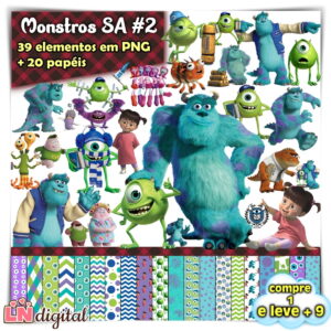 Kit Digital Monstros Sa #2