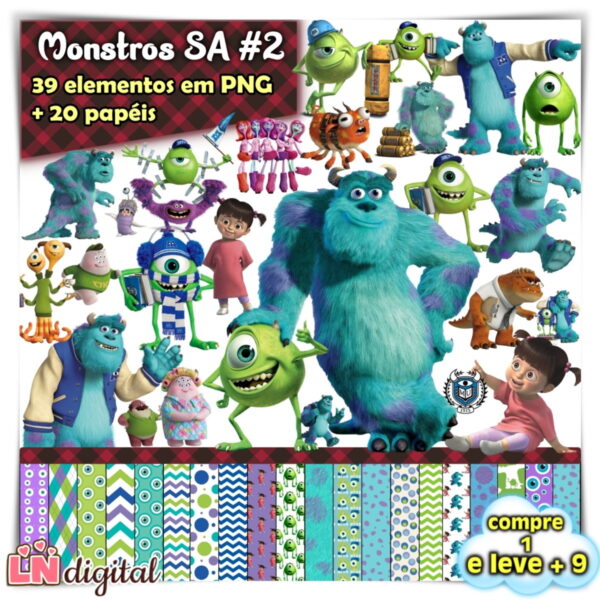 Kit Digital Monstros Sa #2