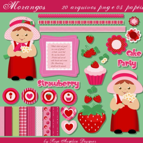 Kit Digital Morangos