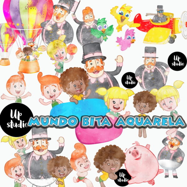 Kit Digital Mundo Bita Aquarela
